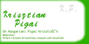 krisztian pigai business card